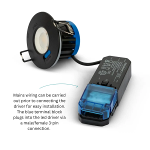 Performance Lighting Titan II 9w LED Downlight Installation Illustration