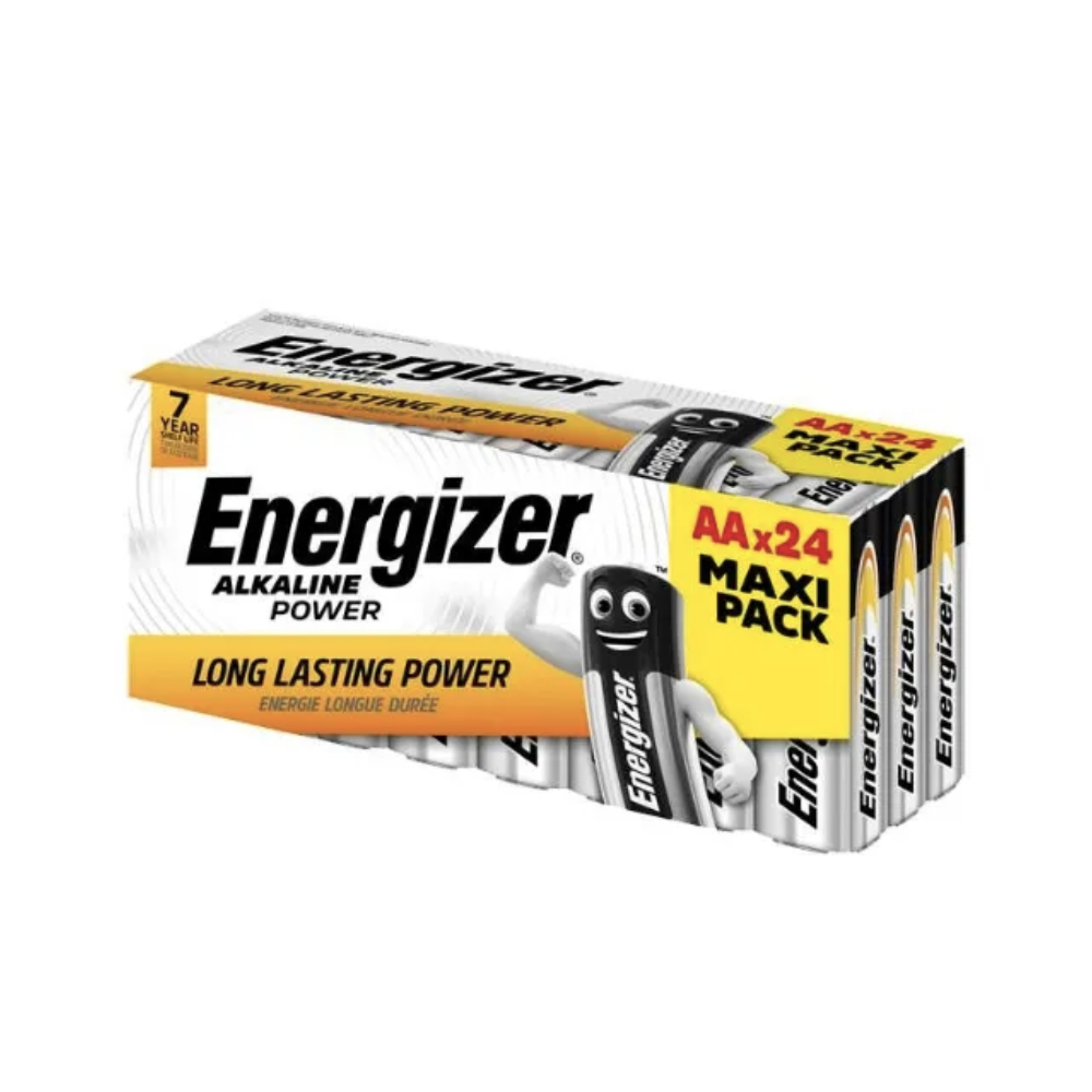 Energizer AA Alkaline Power Batteries Pack of 24 Direct