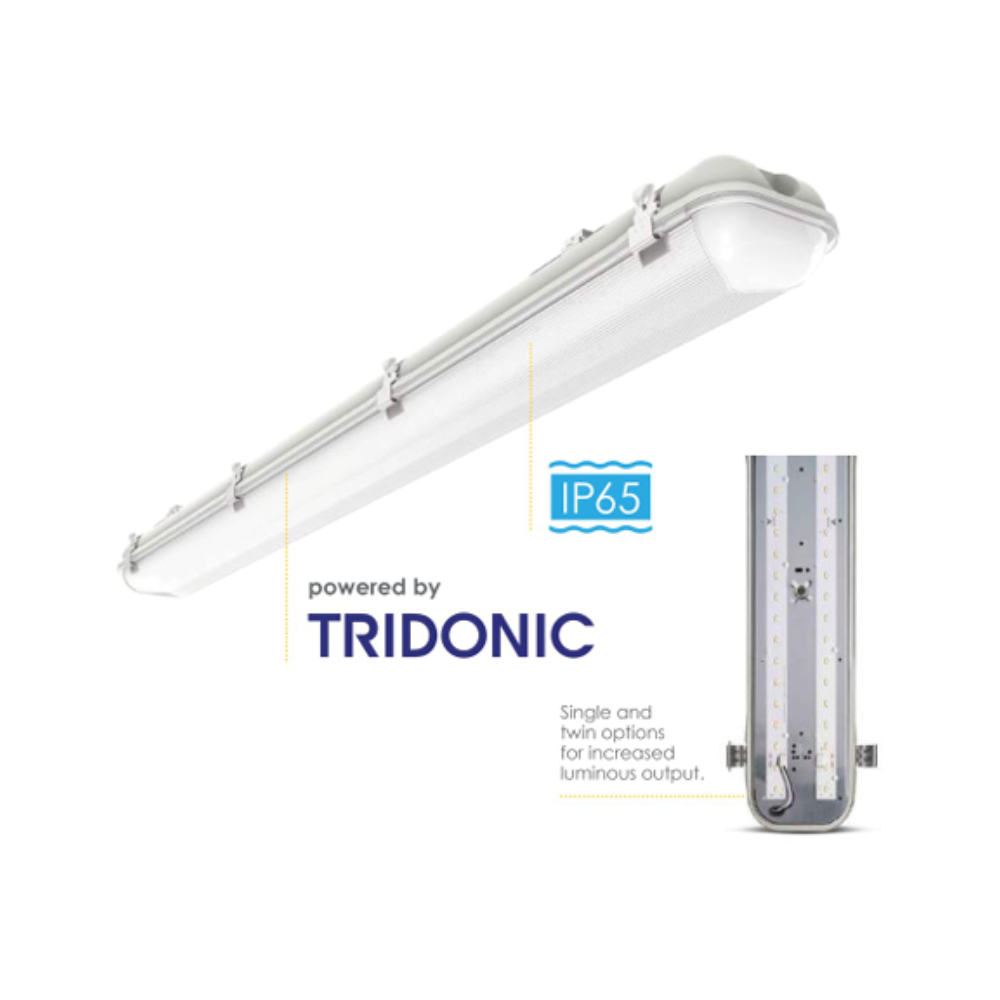 Emergency Venture Stroma 5ft Single 27w LED Non-Corrosive Fitting 5000K - Image 2