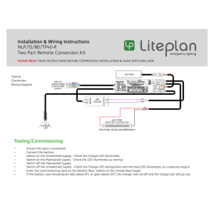 Liteplan NLP/1S/80/TP40/R Wiring Diagram