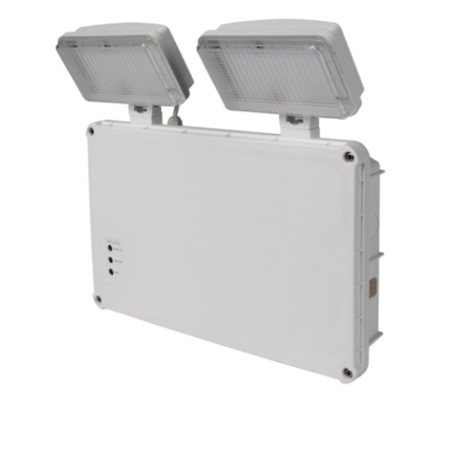 3w LED Emergency Twin Spot IP65 Self-test & Manual Test