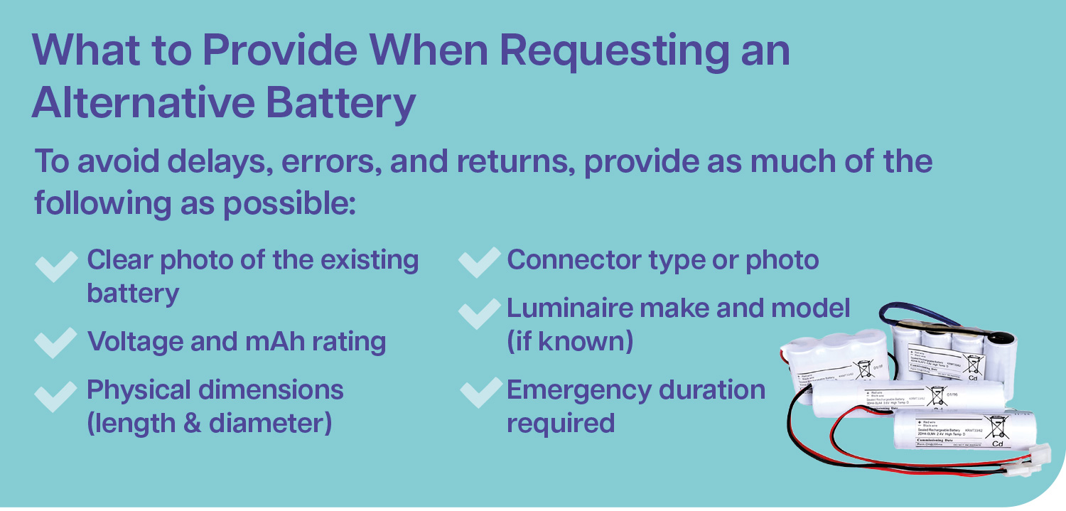 emergency battery information