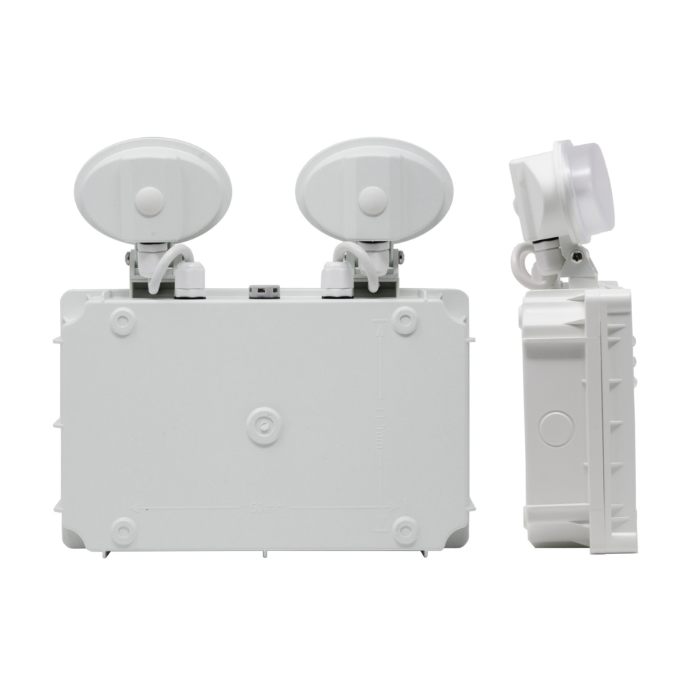 Fox Lux Reverse/Side View 5w Self-test LED Twin Spot 1000 Lumens 4000k - FXTS03SNM3