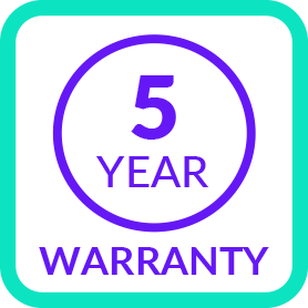 5 year warranty