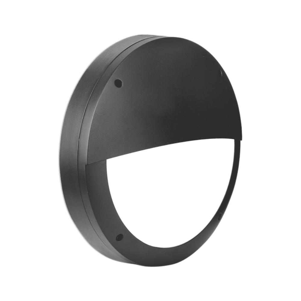 Libra 13w 350mm IP65 Diecast Aluminium Round Eyelid LED Bulkhead 4000K