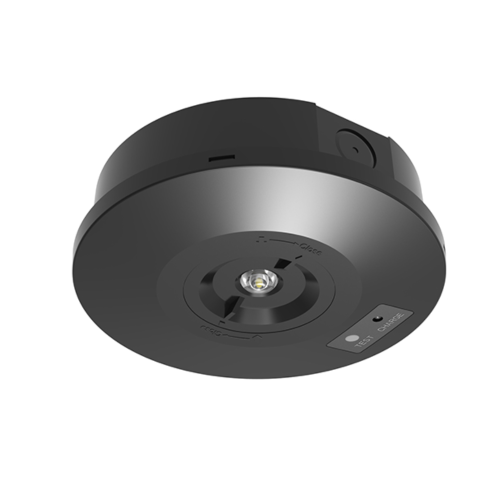 Self-test Escape Emergency Surface LED Downlight Black