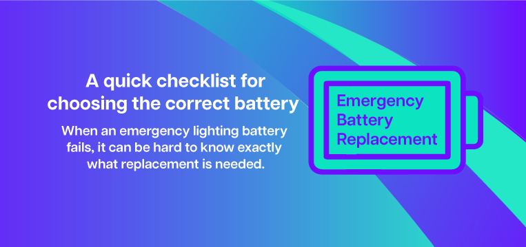 emergency lighting battery replacement