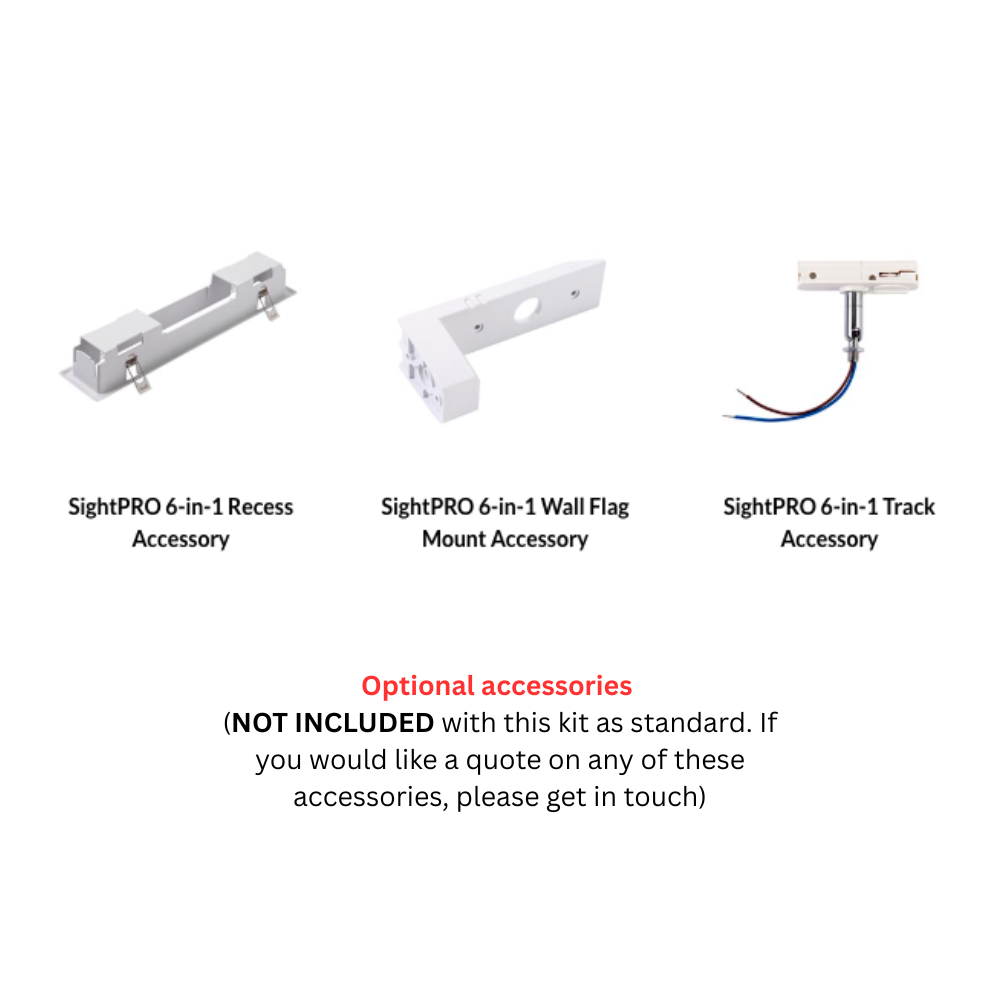 Saxby Lighting SightPRO 6-in-1 3.5W 6500K 108750 Accessories