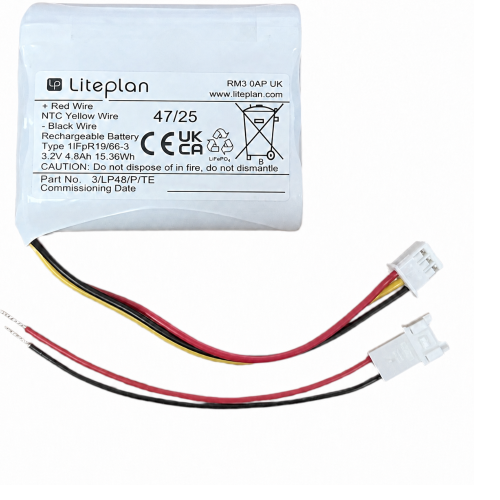 Liteplan 3/LP48/P/TE 3.2V 4.8Ah LiFePO4 Battery Pack